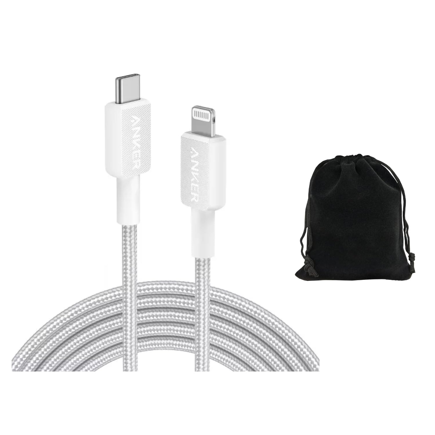 Anker 10ft Braided Lightning to USB-C Cable | Fast Charging | Durable & Compatible