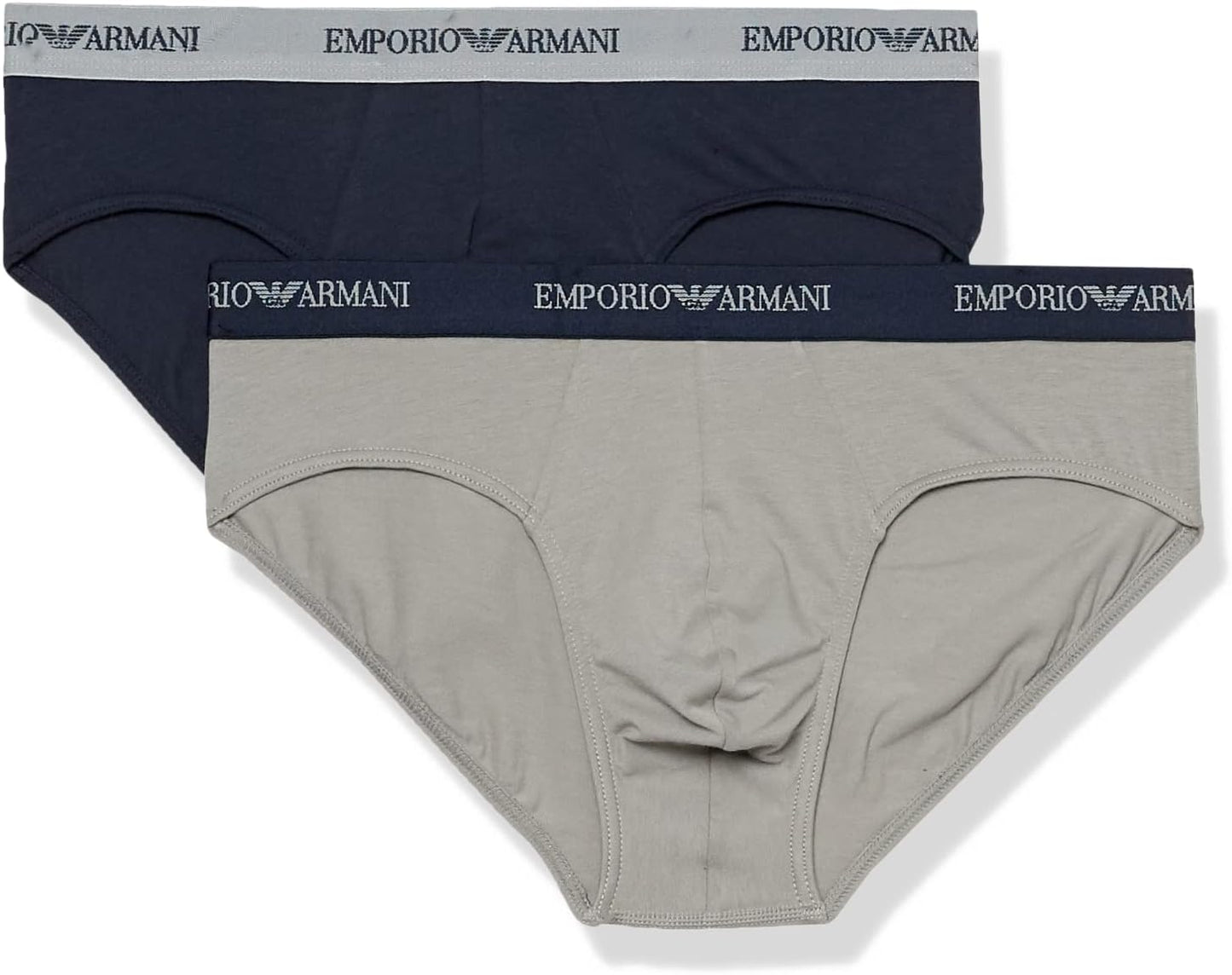 Emporio Armani Men's 2-Pack Cotton Briefs for Ultimate Comfort