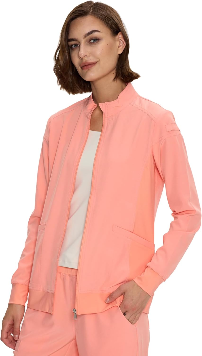 Scrub Jackets for Women: Zip Front Medical Jacket for Nurses