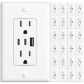 Amico 3-Port USB Outlet 24 Pack - 30W Fast Charging