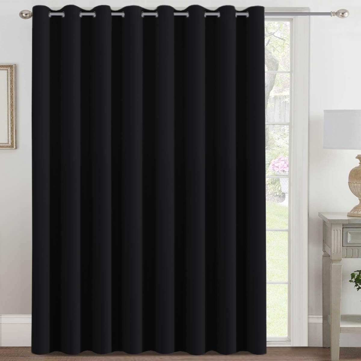 H.VERSAILTEX Blackout Patio Curtains for Sliding Door 100 x 108