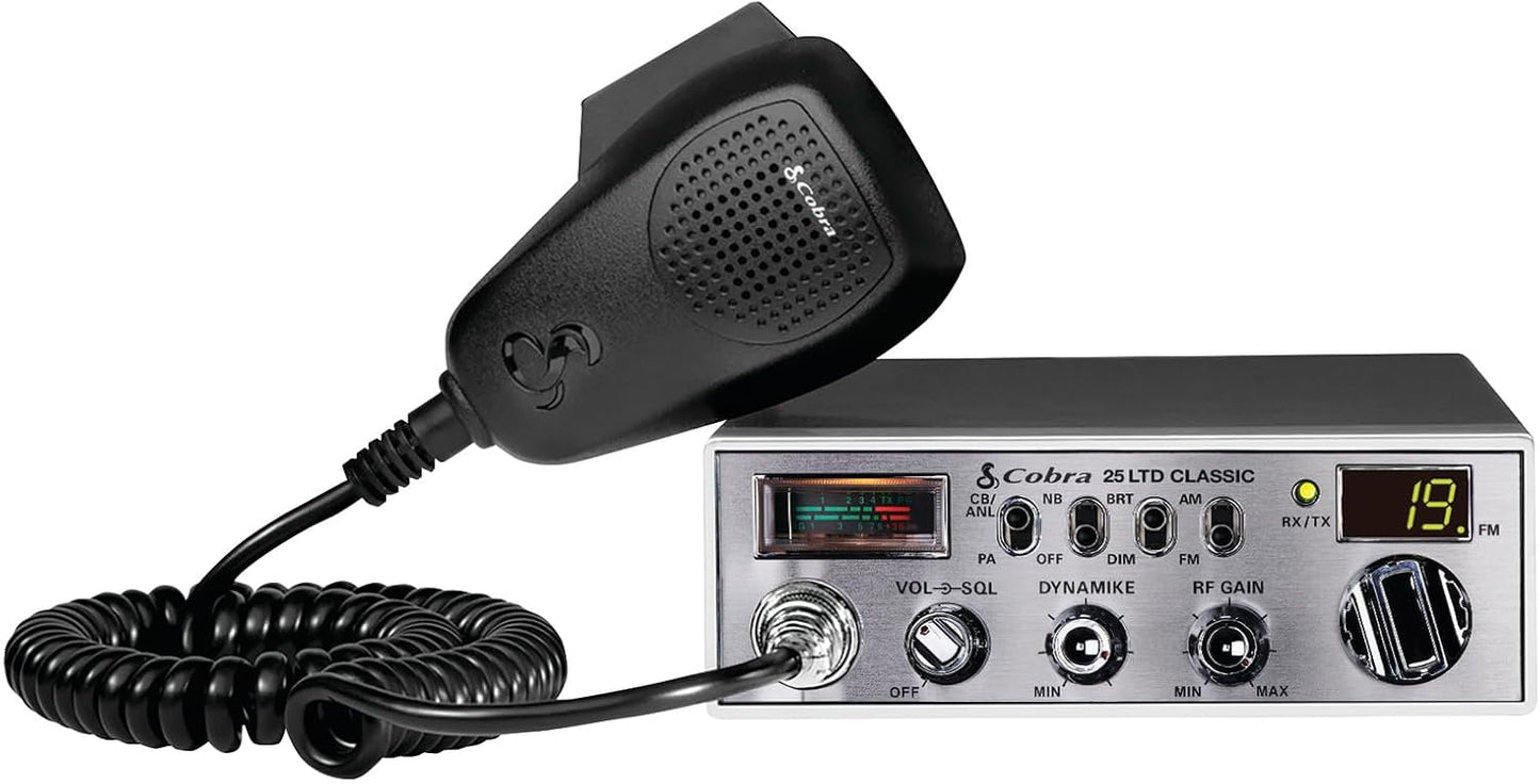 Cobra 25 LTD AM/FM Professional CB Radio with PA Capability