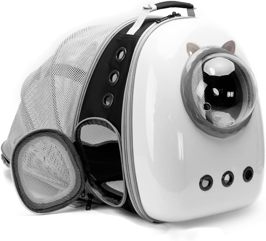 Back Expandable Cat Carrier Backpack for Travel and Comfort