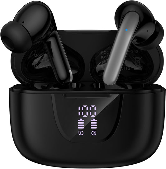 HOOTEK Wireless Earbuds - 60H Playback, Deep Bass, IPX7 Waterproof