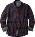 CQR Men's 100% Cotton Button Down Flannel Shirt - Warm (Style Z8F8)