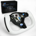 Nappa Leather Heated Yoke Steering Wheel for Tesla Model 3/Y - Sporty