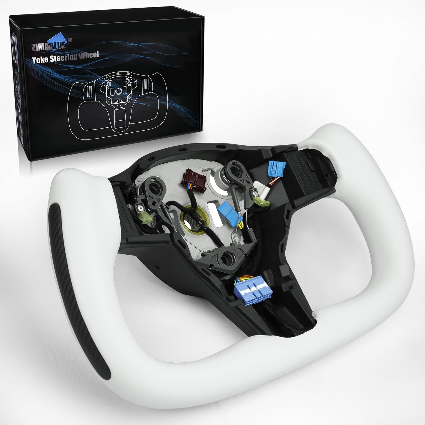 ZIMABLUE Yoke Steering Wheel for Tesla Model 3 and Model Y