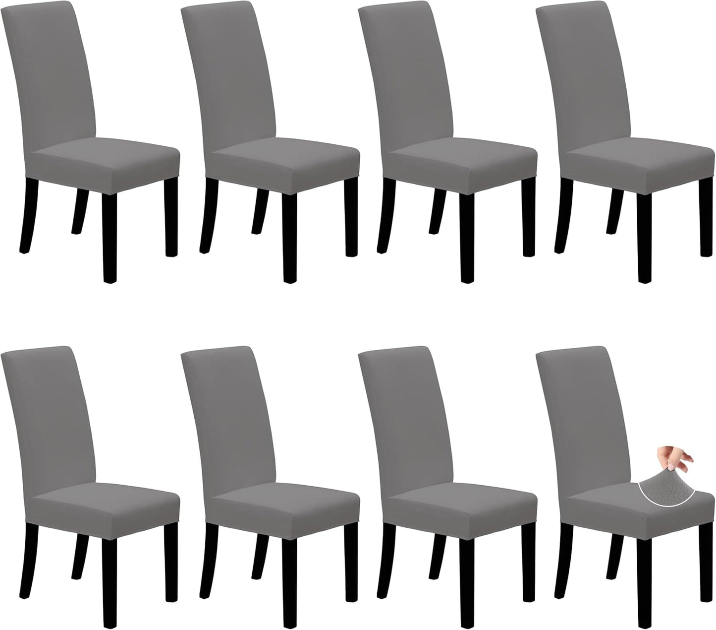 Stretch Dining Chair Covers Set of 8 for Elegant Dining Rooms