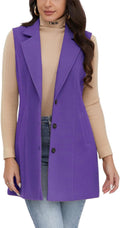 Plaid Vest for Women Sleeveless Blazer Jacket - Classic Warm Layer all