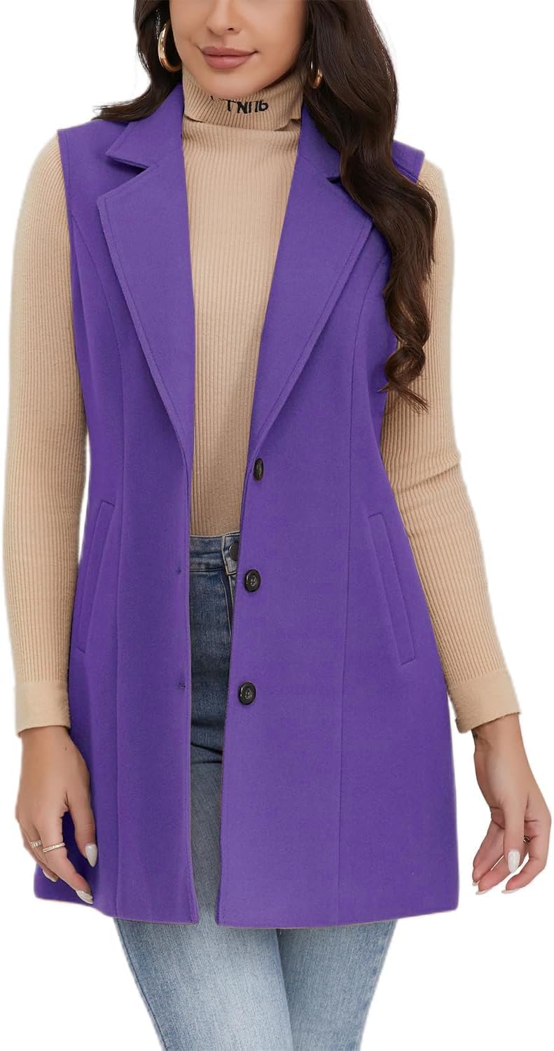 Plaid Vest for Women by IDEALSANXUN - Stylish Fall Layering