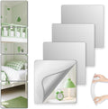 Shatterproof Peel And Stick Mirror Tiles 16x16 - Safe Decorative Wall