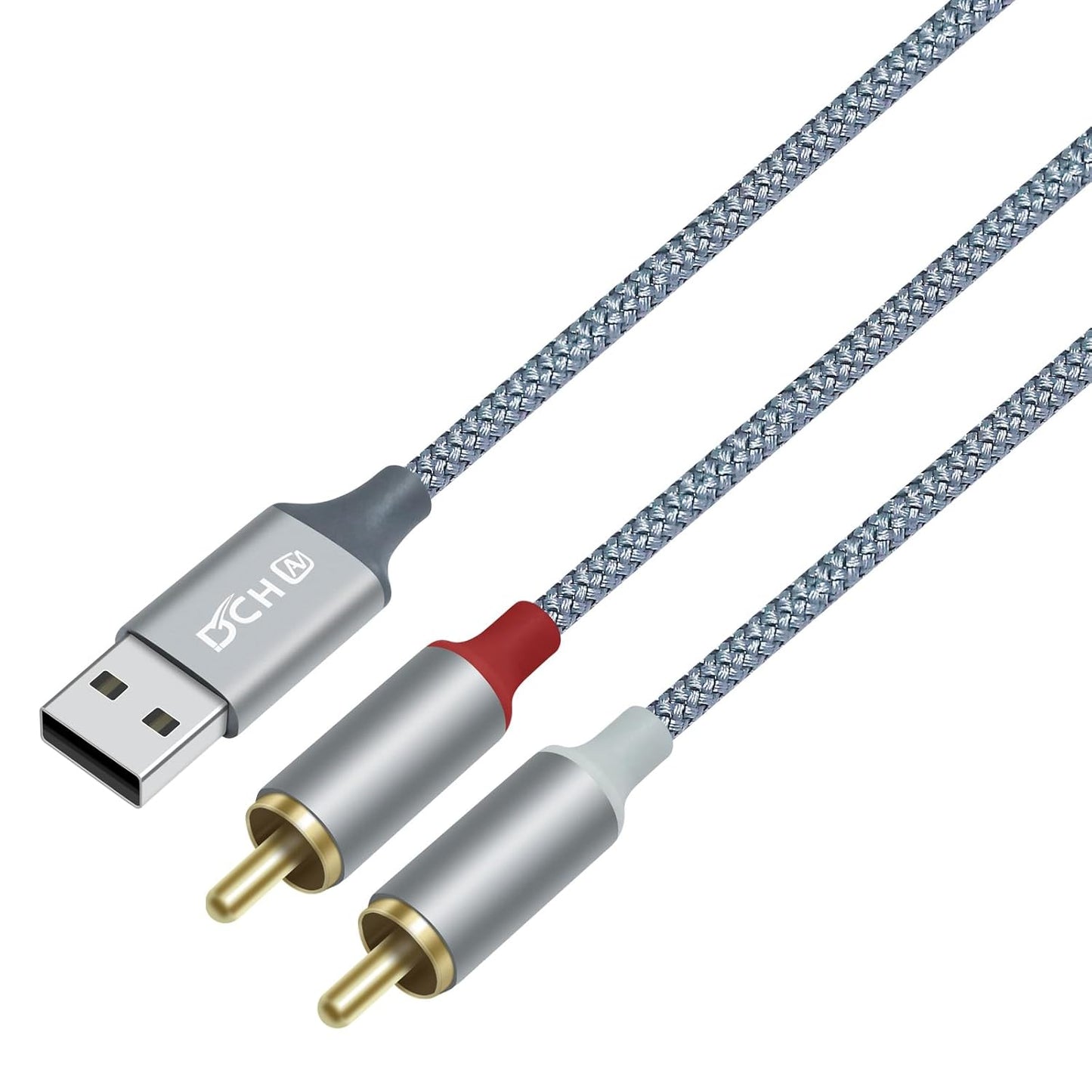 4ft USB to RCA Audio Cable - Enhanced Sound Quality