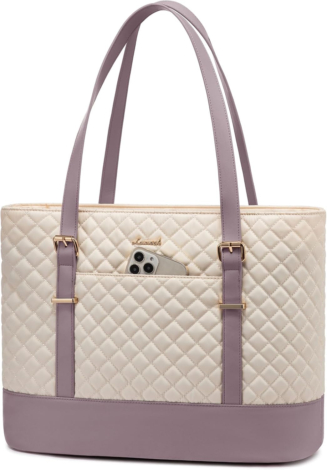 LOVEVOOK Laptop Bag for Women - Elegant 15.6 Inch Tote