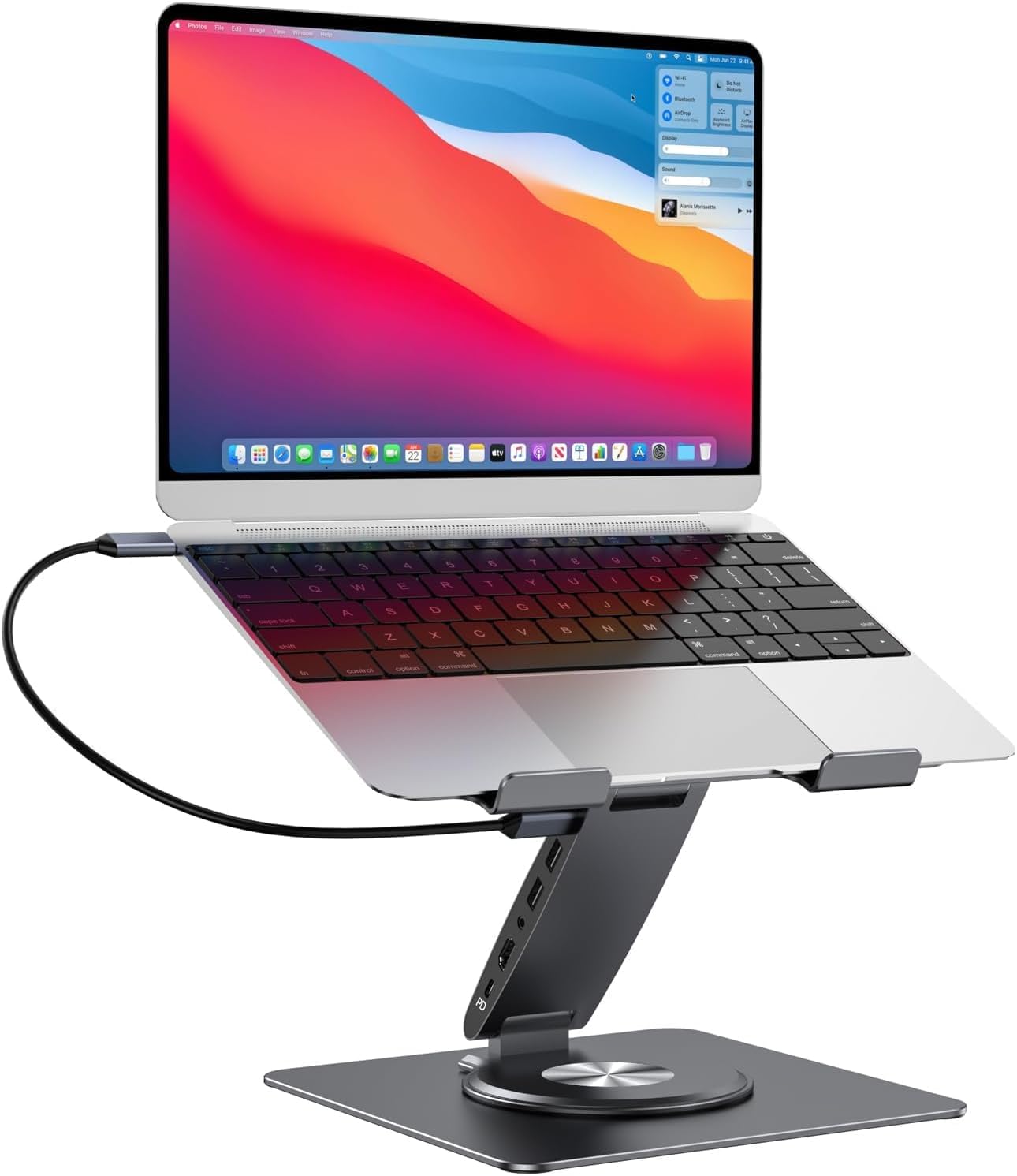Universal 11-in-1 Laptop Dock - 360 Rotating Hub