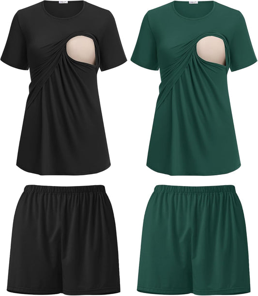 Ekouaer Women's Nursing Pajamas Set for Comfort and Style