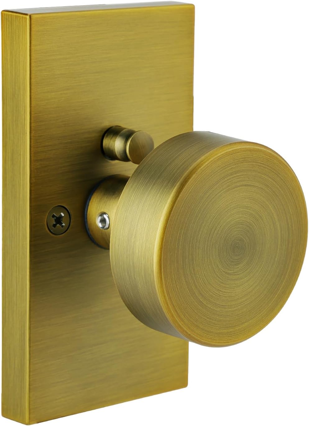 Antique Brass Door Knobs Interior with Lock for Modern Homes