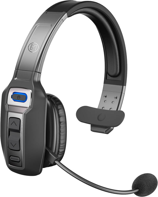 Bluetooth Headset for Truckers with AI Noise Cancellation