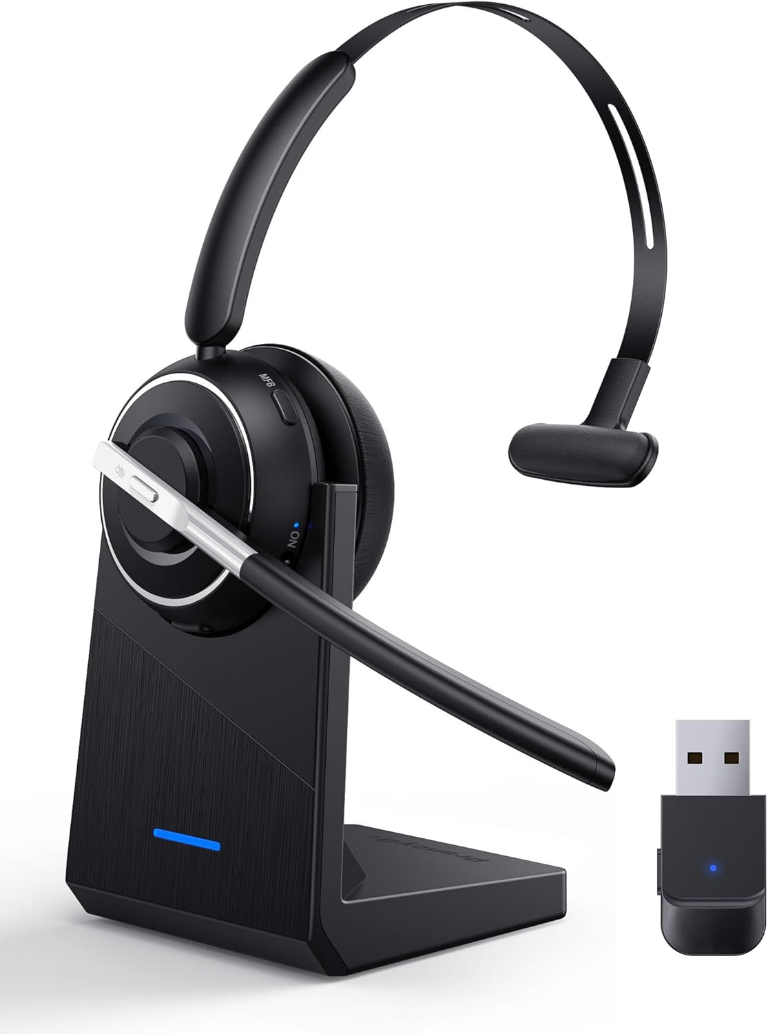 PrancyBt: Wireless Noise-Canceling Headset for Work & Calls