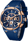 Big Face AIMES Watch for Men - Sport Military Chronograph