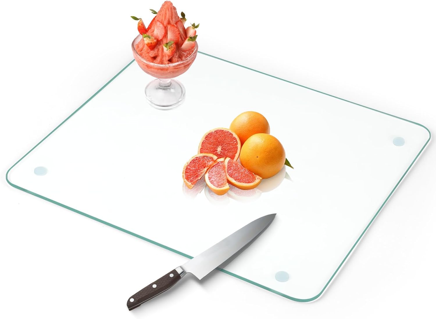 Tempered Glass Cutting Board for Kitchen Counter, 18x24 in