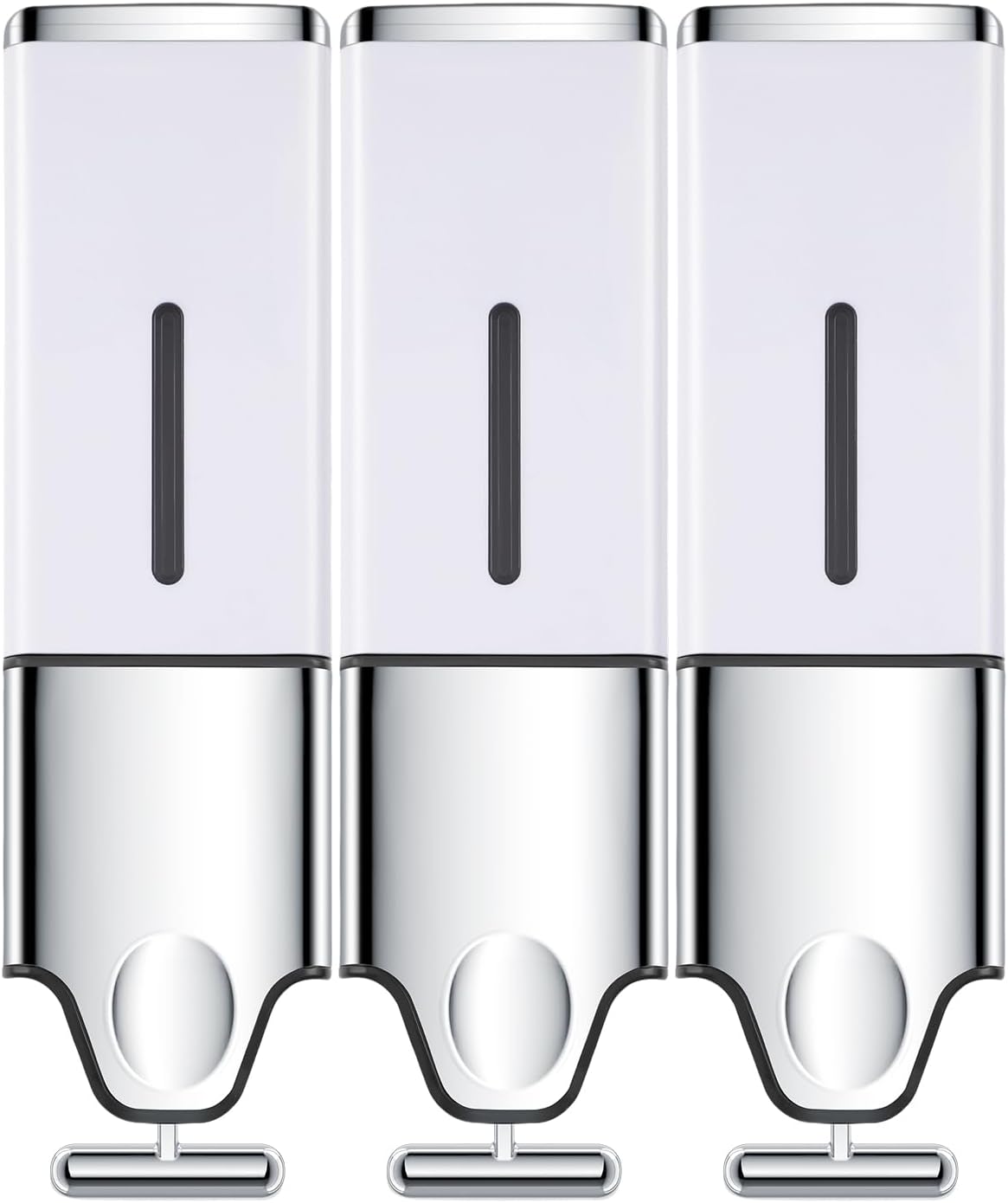 3-in-1 Quadrate Shower Dispenser for Soap, Shampoo, Conditioner
