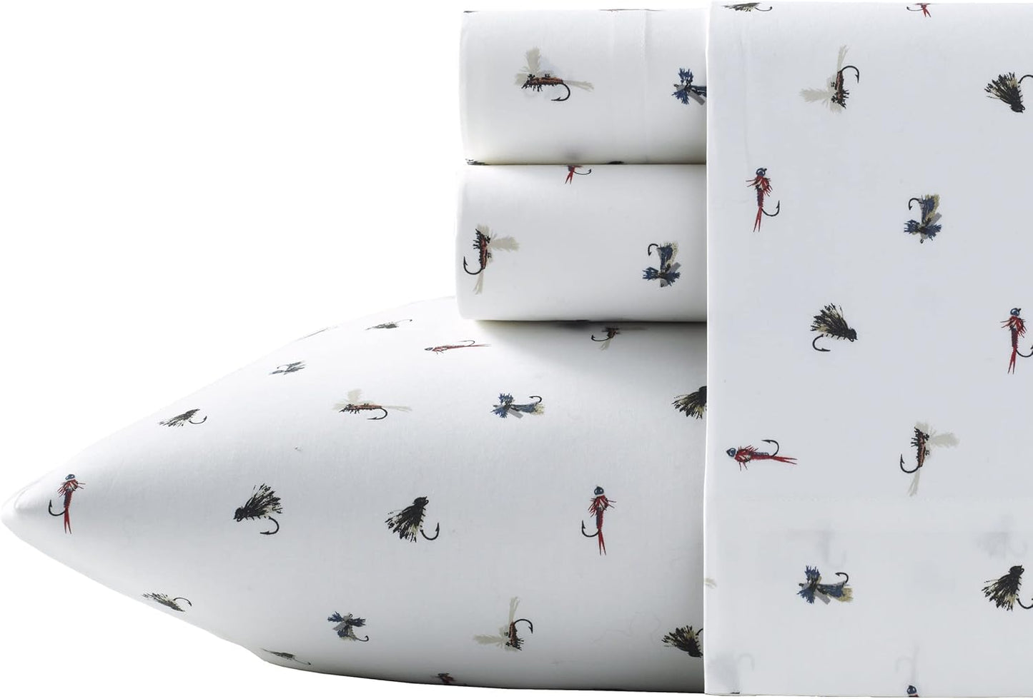 Eddie Bauer Full Cotton Percale Sheet Set for Cozy Dorm Rooms