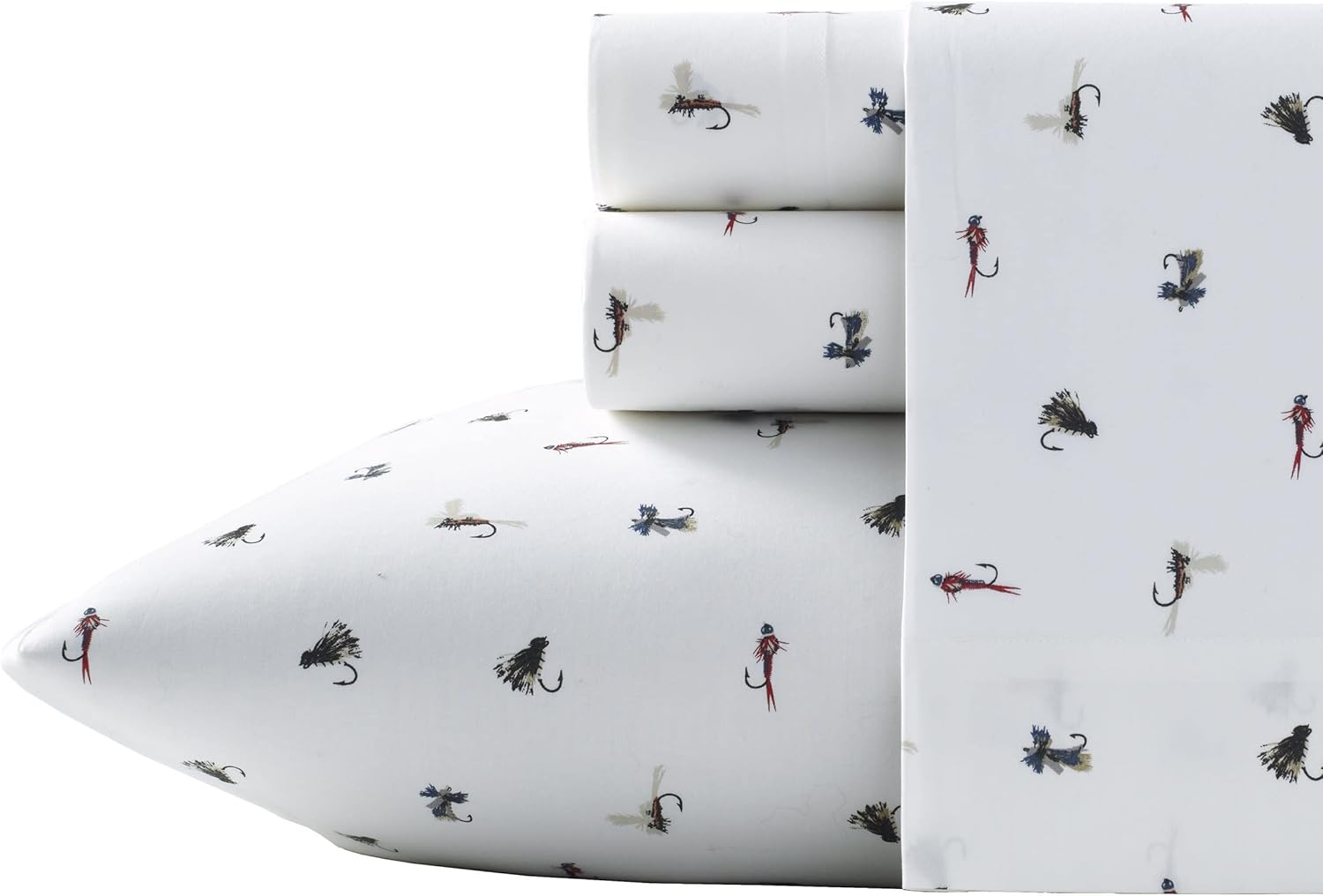 Eddie Bauer Full Cotton Percale Sheet Set for Cozy Dorm Rooms