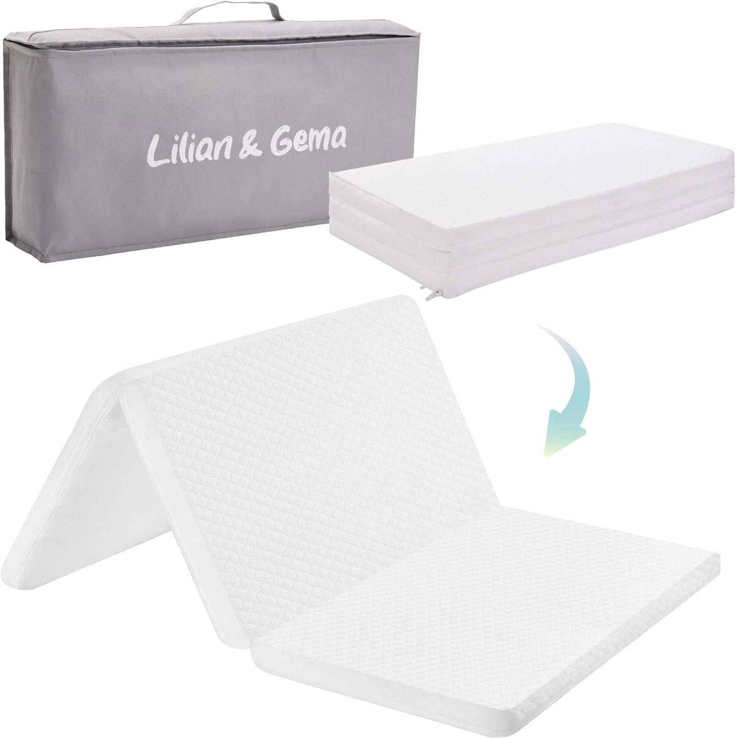 Lilian&Gema Pack and Play Mattress for Safe Baby Sleep