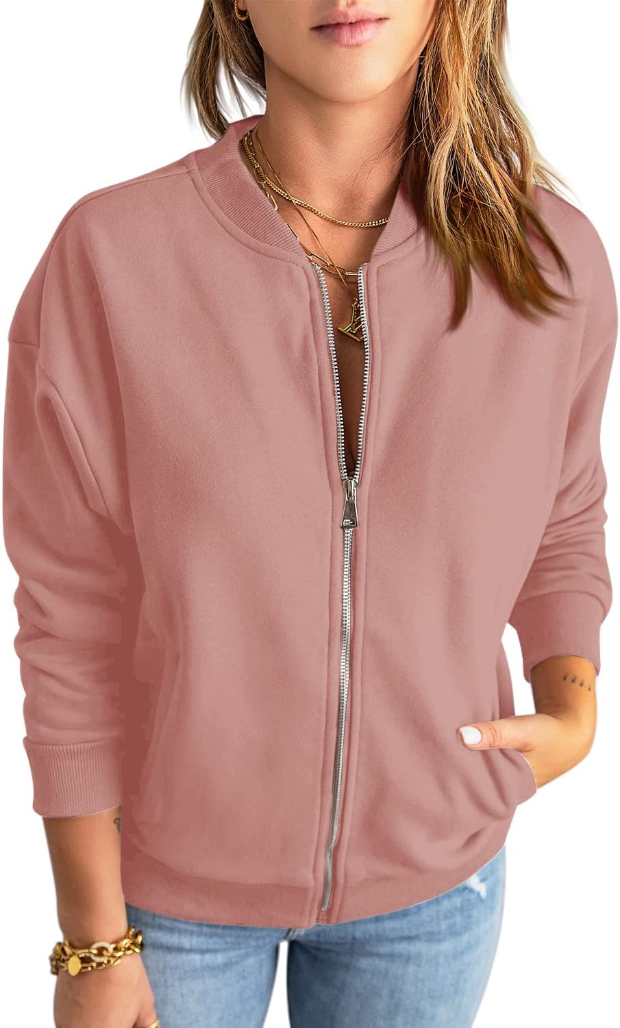 GeGekoko Womens Zip Up Sweatshirts for Casual Comfort and Style