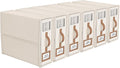 Foldable Bed Sheets Storage Organizers 6 Pack - Space Saving Linen
