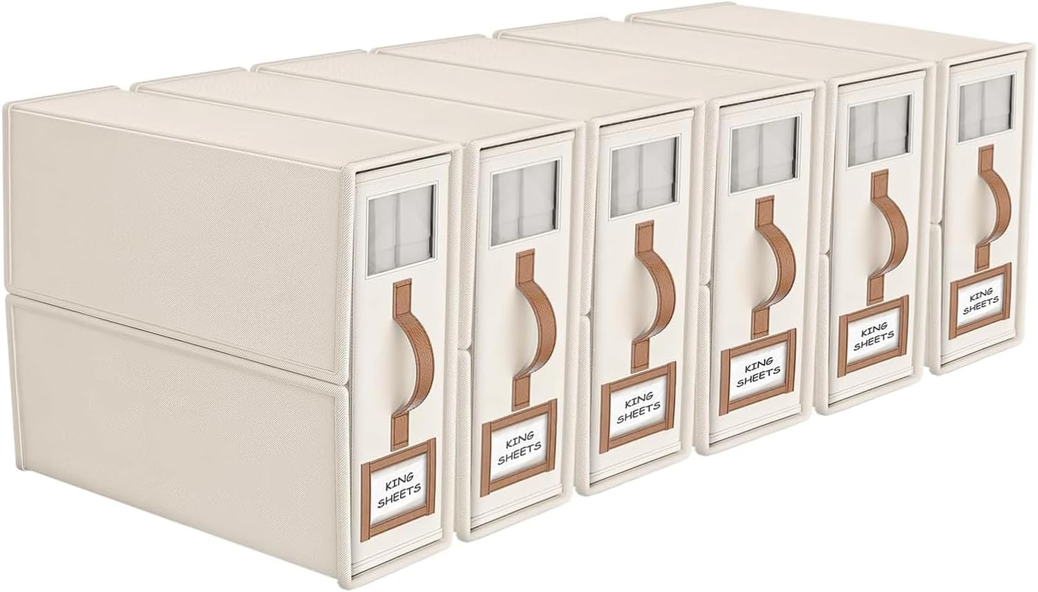 Foldable Bed Sheets Set Organizers for King & Queen Sizes