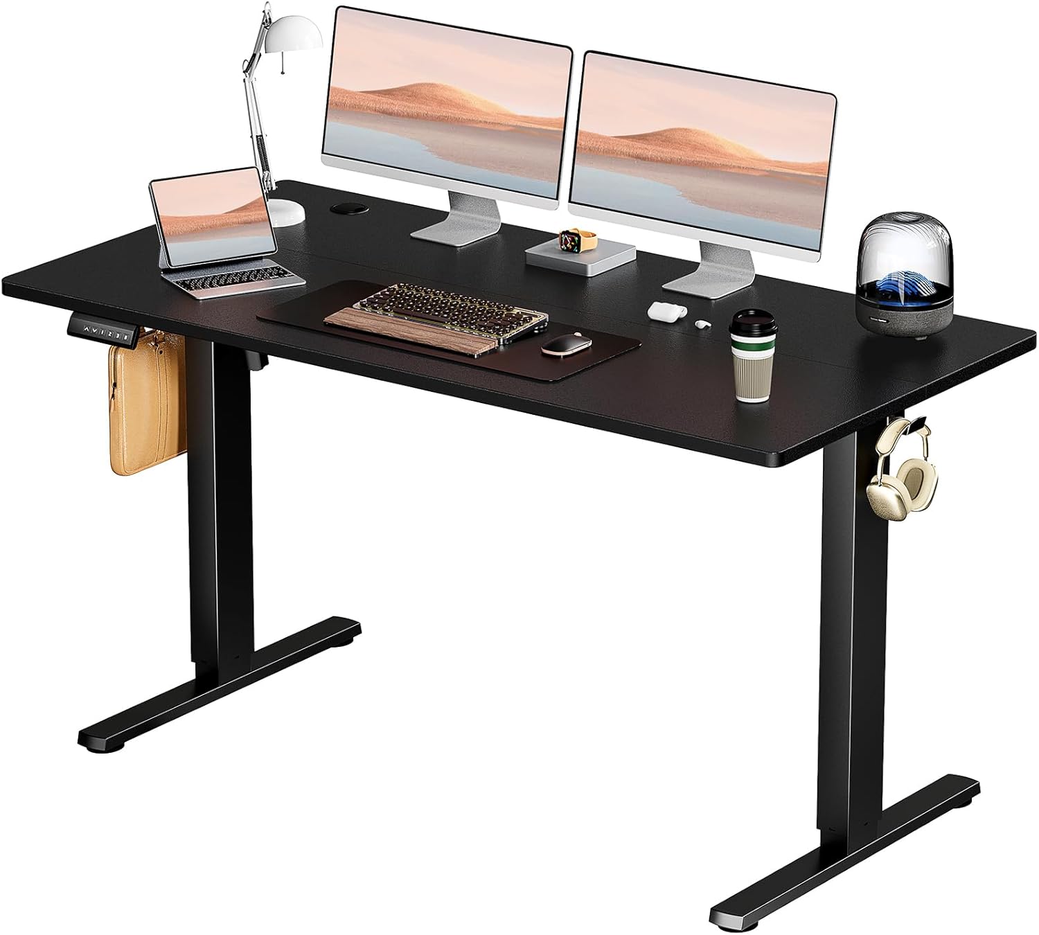 SMUG Adjustable Height Standing Desk 55 Inch for Ergonomic Work