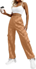 High Waisted Cargo Pants Y2K Streetwear - Baggy Stretchy 6-Pocket