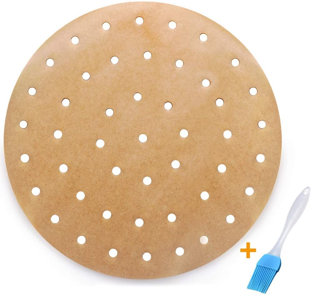 Bamboo Air Fryer Liners for Non-Stick Cooking