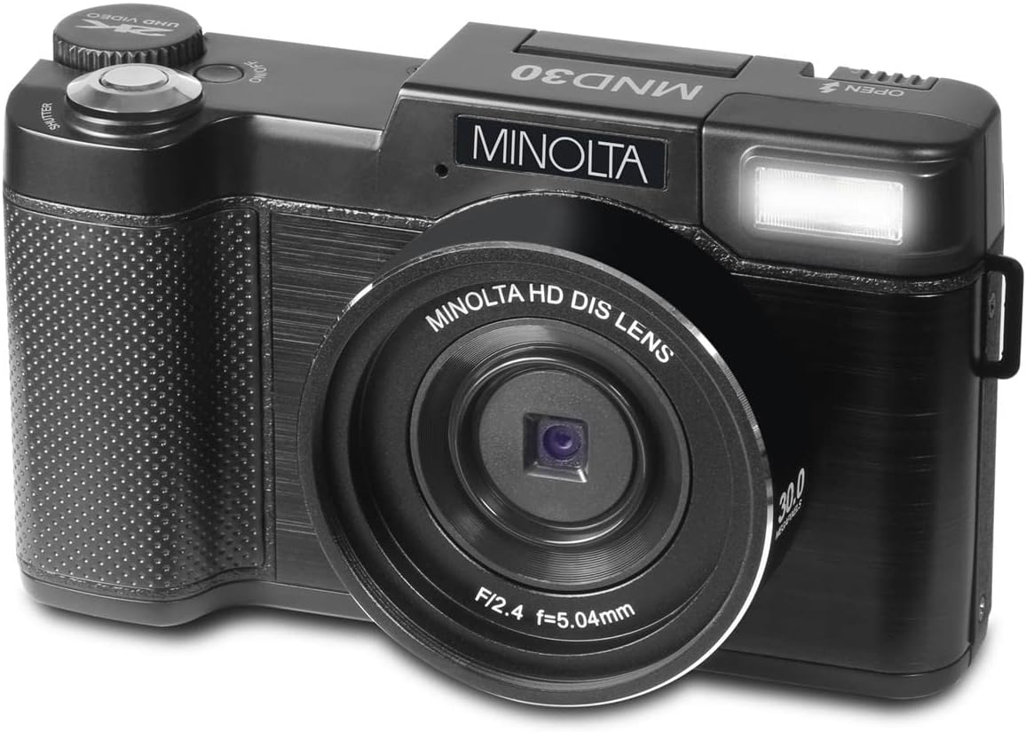 Capture Crisp Details with Minolta MND30 30MP Ultra HD Camera