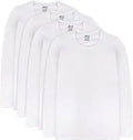 Brix Boys Long Sleeve Tees 4-pk - Soft Tagless Cotton Crewneck