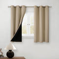 100% Blackout Curtains 45in Length - Thermal, Noise Reducing Panels
