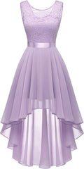 BeryLove Homecoming Cocktail Formal Dress 2025 - Lace Hi Low Elegance