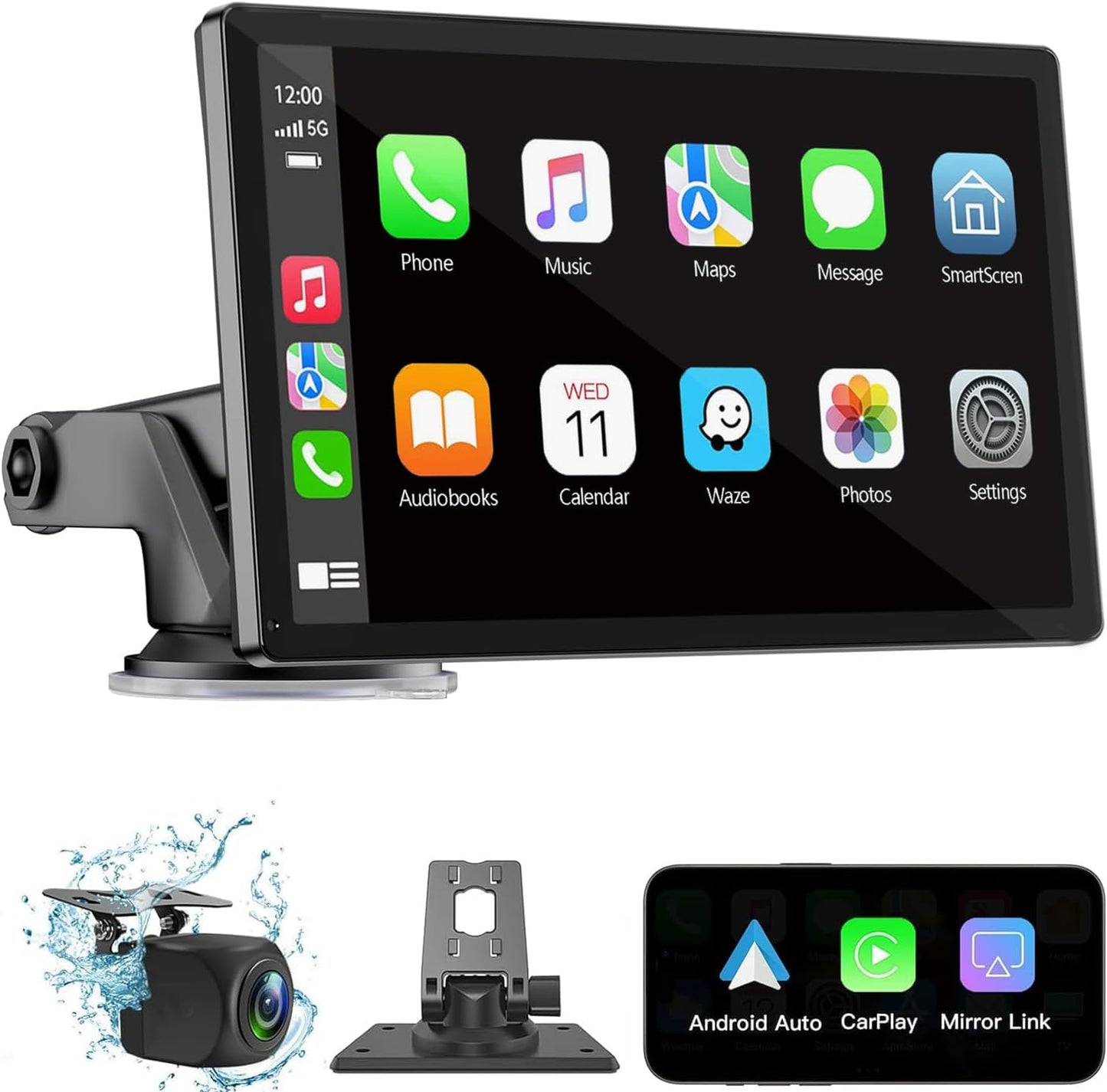 7 HD Wireless CarPlay Screen - Enhanced Connectivity