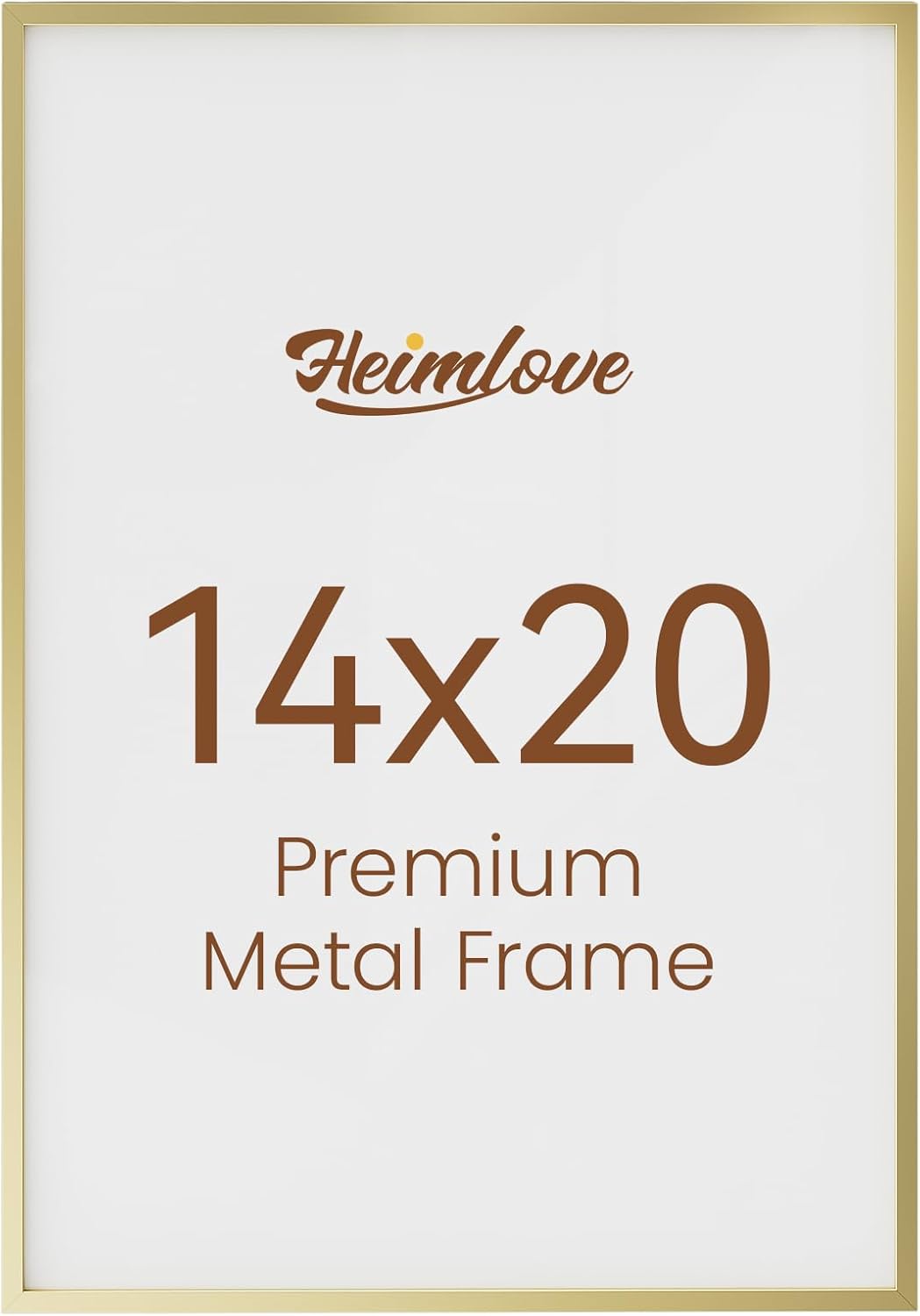Heimlove 14x20 Aluminum Picture Frame for Elegant Decor