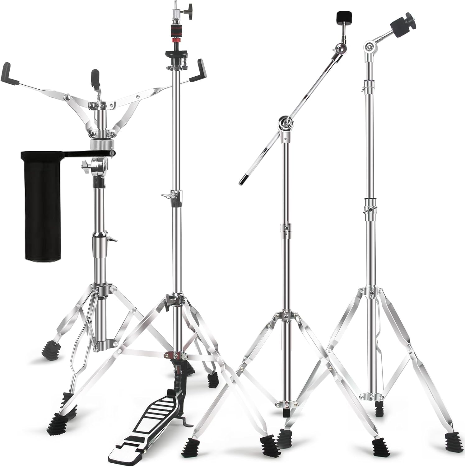 Adjustable Drum Hardware Set for Cymbals and Snare Drums
