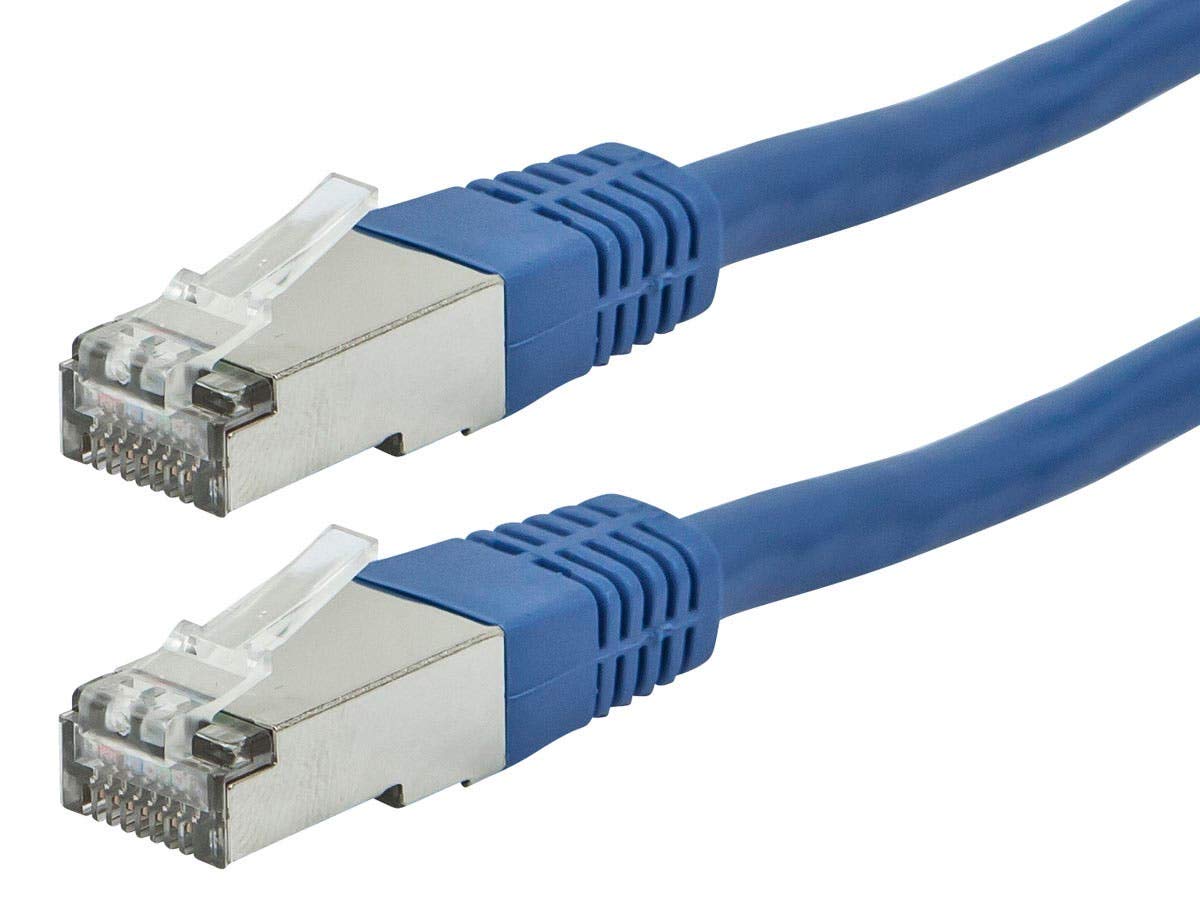 Monoprice 50ft Cat6A Blue Patch Cable - 10G Pure Copper