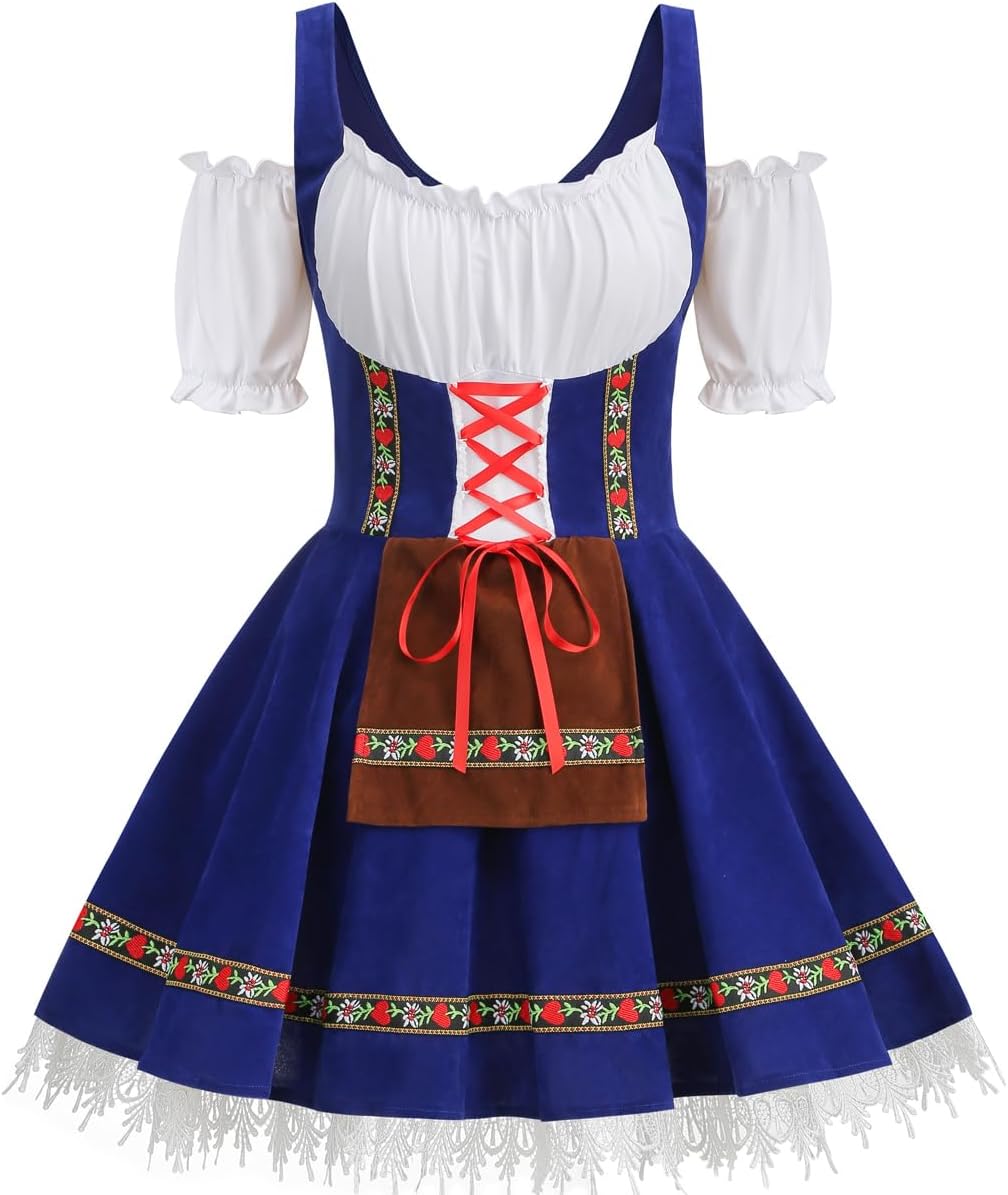 GRAJTCIN Womens Oktoberfest Costume for Halloween and Carnival