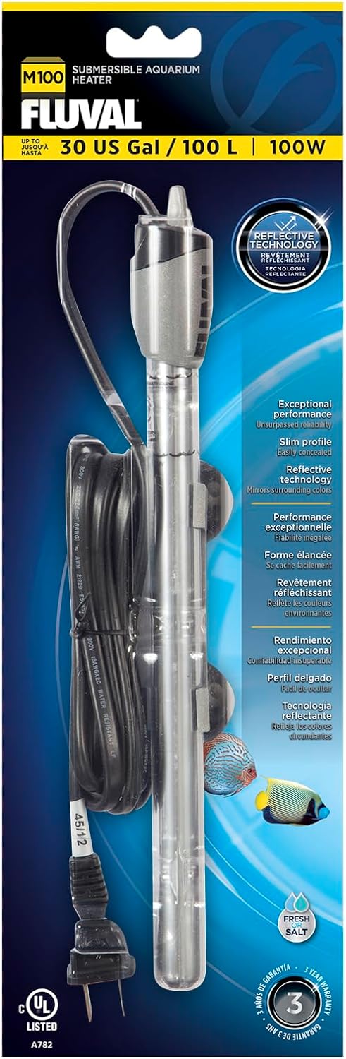 Fluval M 100-Watt Submersible Heater for Aquariums