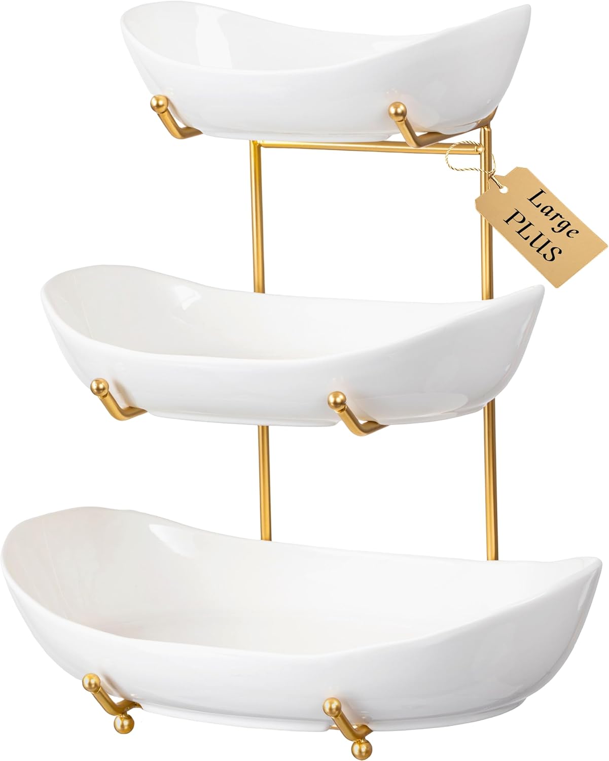HBlife 3 Tier Fruit Bowl for Kitchen Counter - Large Capacity
