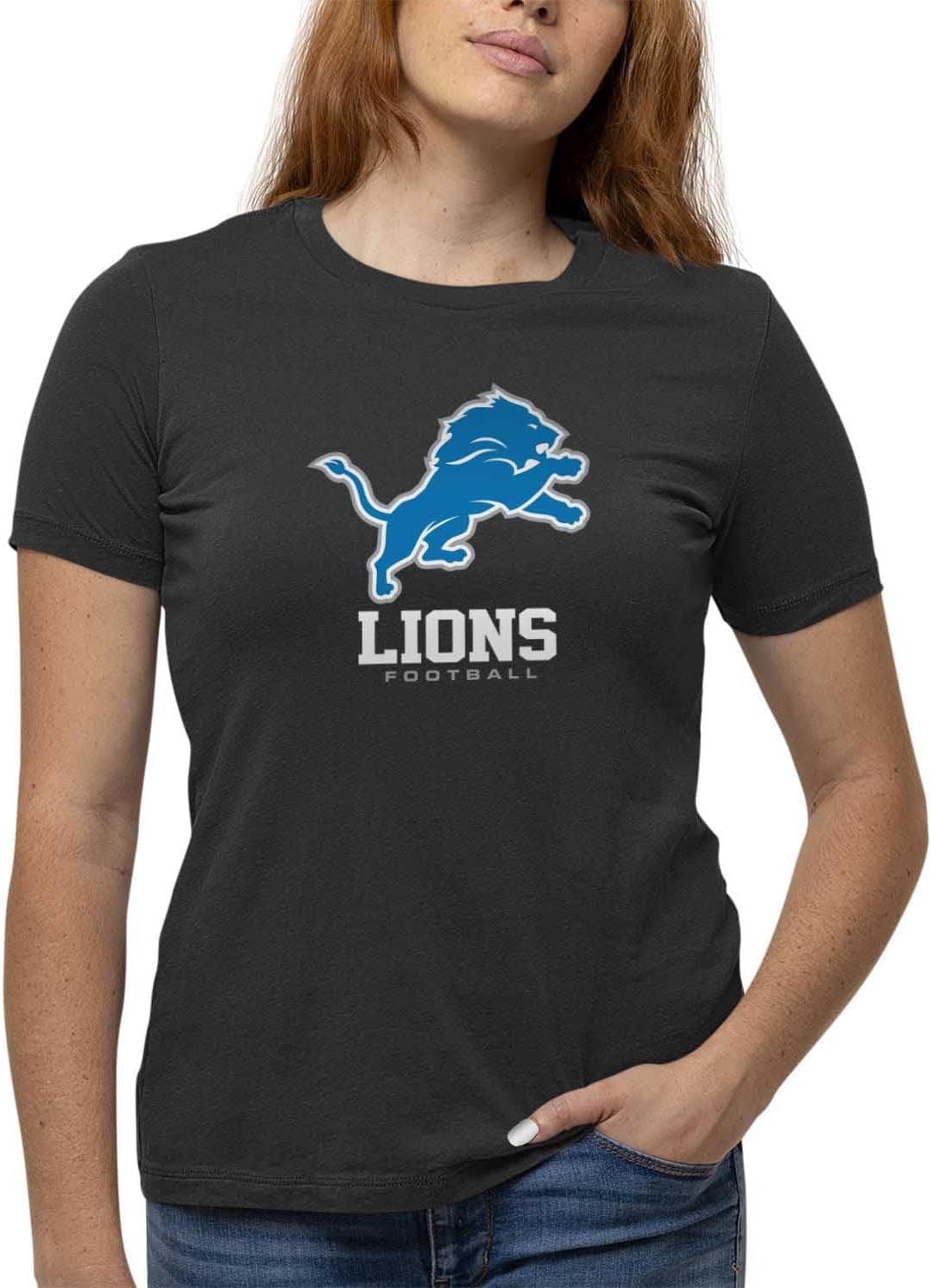 Detroit Lions Women's NFL Ultimate Fan Logo T-Shirt for Comfort