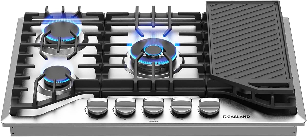 GASLAND 30 Inch Gas Cooktop with 5 High Efficiency Burners