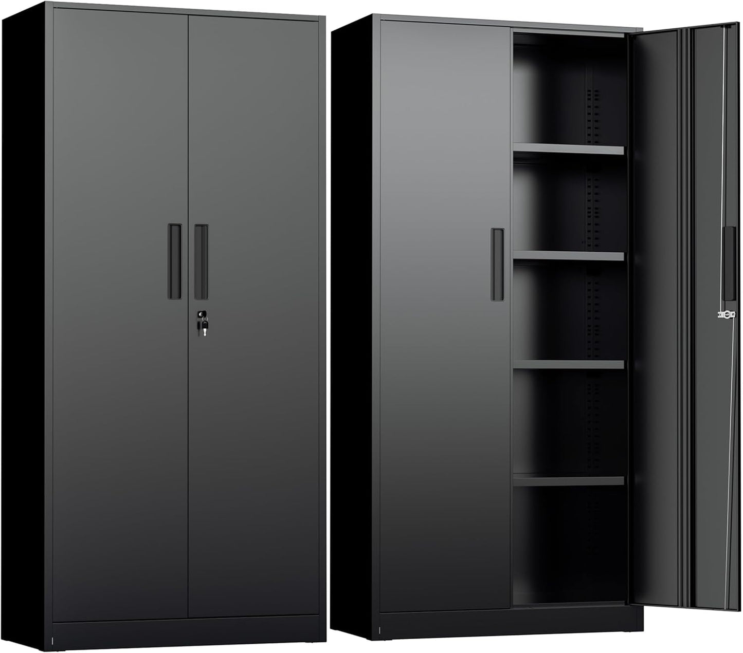 INTERGREAT Metal Storage Cabinet with Lock for Home and Office