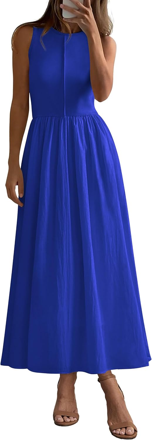 PRETTYGARDEN Maxi Dresses for Women 2025 Summer Casual Style