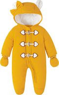 Simplee kids Baby Infant Snowsuit Hooded Footed Jumpsuit - Warm